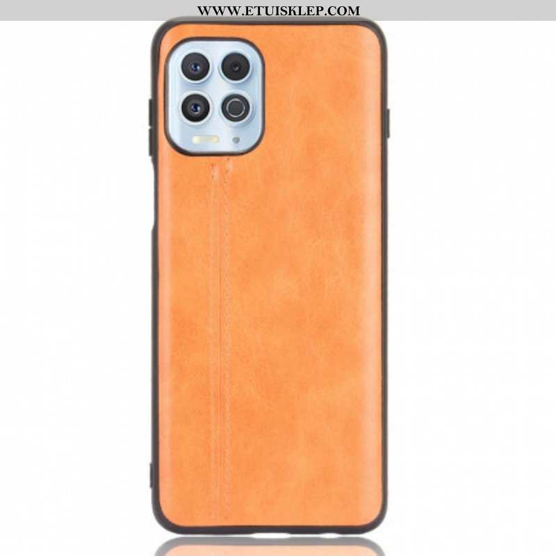 Etui do Moto G100 Skórzany Efekt Couture